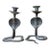 Vintage Cobra Form Metal Candle Holders For Sale