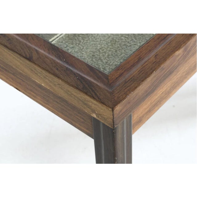 Kvalitet Rosewood & Tile Mid-Century Side Tables For Sale - Image 4 of 13