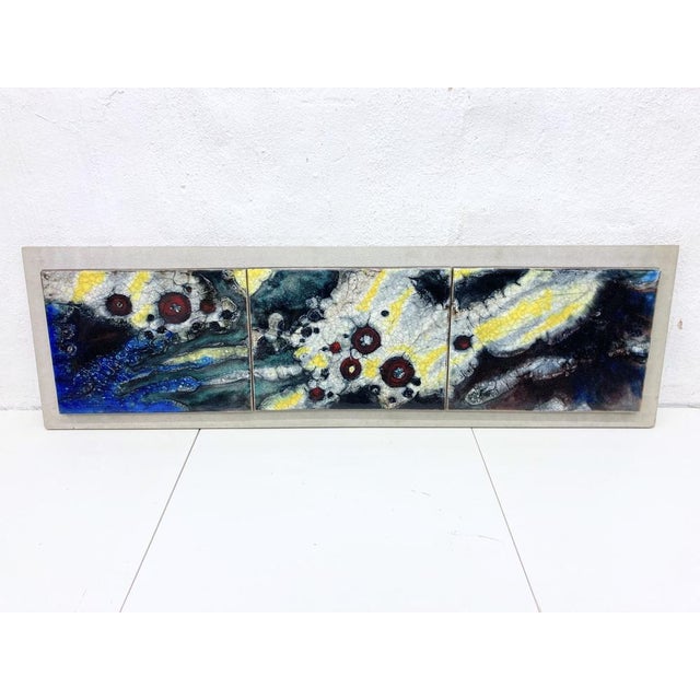 Mural in Ceramic from Karlsruher Majolika, 1960s For Sale - Image 11 of 18
