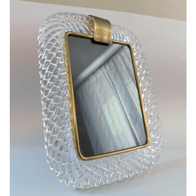 Barovier e Toso 20th Century Clear Murano Photo Frame For Sale - Image 4 of 7