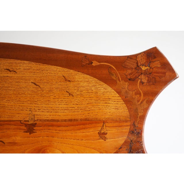 Wood Art Nouveau Display Music Cabinet by Emile Gallé, France, 1905 For Sale - Image 7 of 18