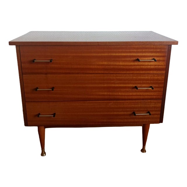 Mid-Century Splayed Leg Chest of Drawers, 1950s For Sale