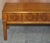 Burr Walnut & Brass Military Campaign 3-Drawer Coffee Table For Sale - Image 13 of 18
