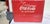 American Coca-Cola cooler from the 1950s, metal and chrome, height: 41 cm (54 cm including handles), length and width: 48...