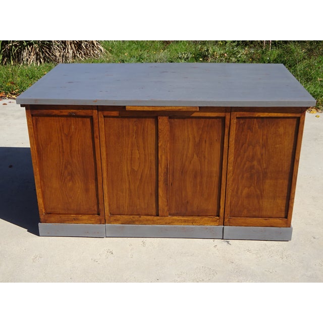 Vintage American Oak Desk, 1950s For Sale - Image 18 of 18