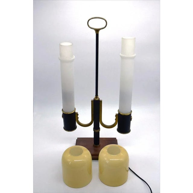 Metal Italian Ministerial Table Lamp, 1950s For Sale - Image 7 of 13