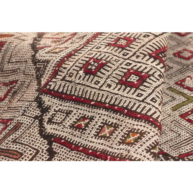 Vintage Zemmour Moroccan Kilim Rug, 03'06 X 21'03 For Sale In Dallas - Image 6 of 10
