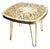 Mid-Century Modern Mosaic and Brass Side Table with Hair Pin Legs by Ilse Möbel, 1950s For Sale
