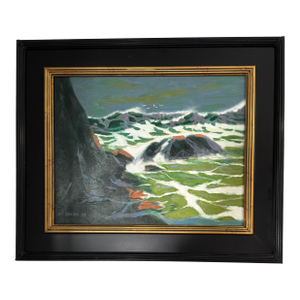 George T. Chakos: West Coast Series: "Rocky Shores of Marin County: Green Surf"
