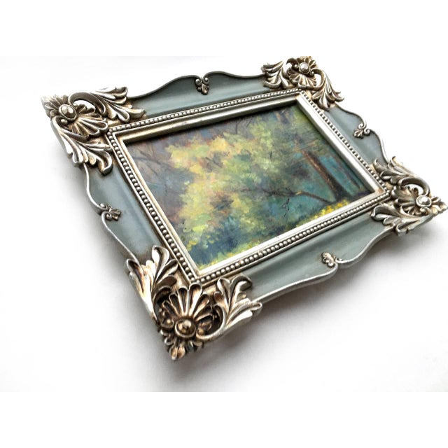 Framed Landscape Original Painting Vintage Style by Valeriya Serova For Sale - Image 4 of 10