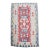1970s Vintage Handmade Wool Cotton Red Area Rug For Sale