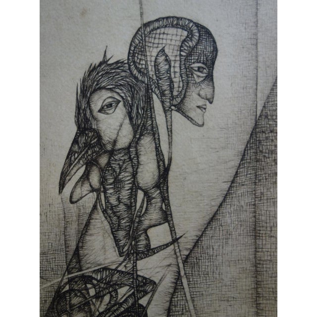 Fred Deux, The Question, Original Etching For Sale - Image 5 of 7