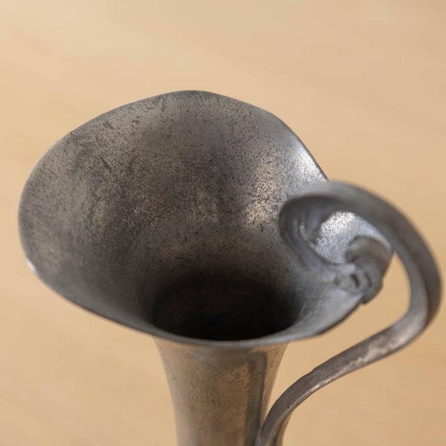 Metal 1930s French Pewter Bud Vase For Sale - Image 7 of 11