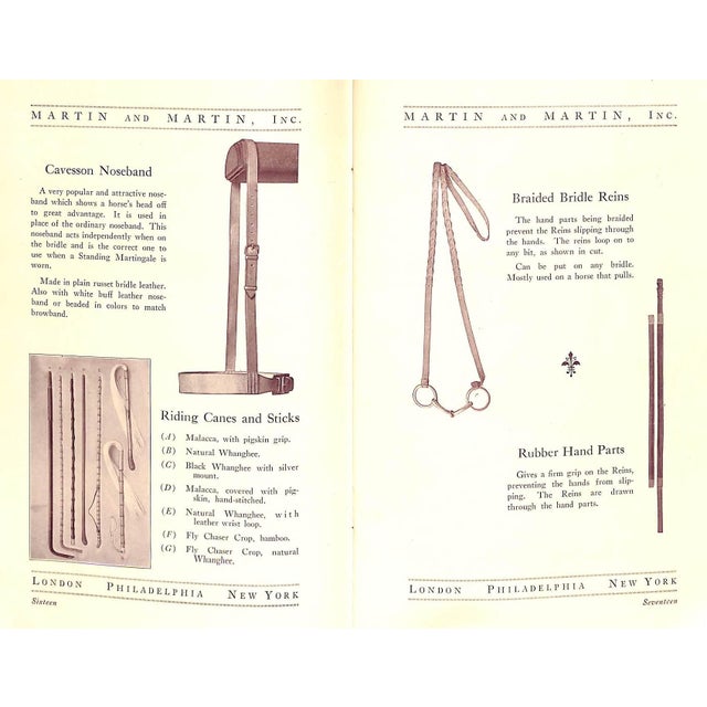 "Martin & Martin, Inc. Makers and Importers of High Grade Saddlery and Leather Goods" 1920 For Sale - Image 17 of 18