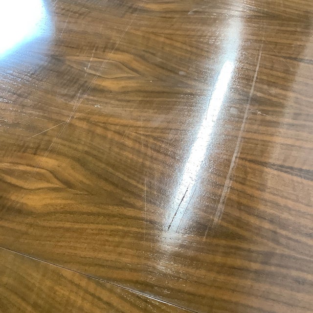 Vintage Modern Walnut Dining Table For Sale - Image 10 of 12