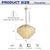 Coastal Aloadecor Natural Capiz Shell Four-Tier Chandelier For Sale - Image 3 of 6