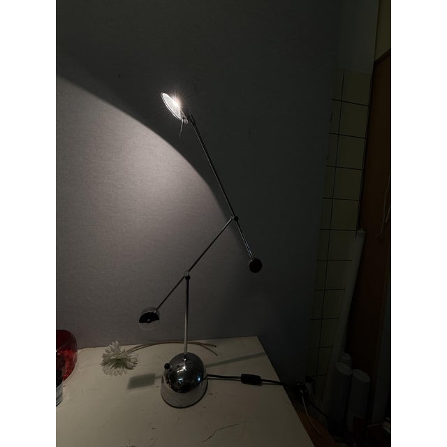 Minimalist Counterweight Desk Lamp in Chrome from Sölken Leuchten, 1970s For Sale - Image 11 of 18
