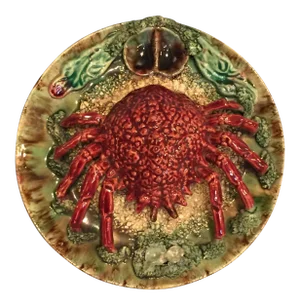English Majolica Palissy Plate