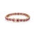 Gemstone Luxury 10.41ct Ruby & 2.11ct Diamond Geometric Link Tennis Bracelet in 14k Gold For Sale - Image 7 of 14