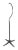 Reclaimed floor stand holder with a ball joint just below the curve. A sturdy X base ensures stability while the hook...