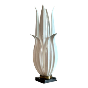 Vintage Regency Rougier Flower Lamp