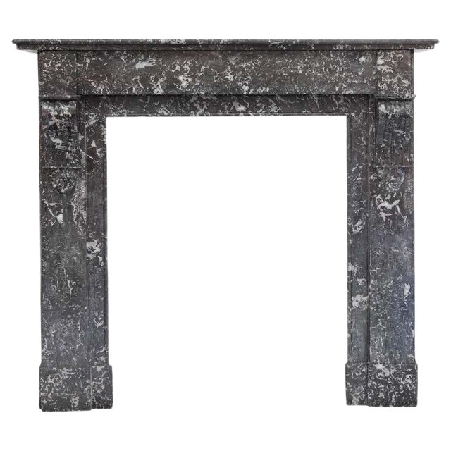 19th Century Louis Philippe Style St. Anne's Marble Fireplace Mantel For Sale