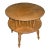 Maple Wood Rotating Pedestal Drum Round 2 Leveled Table #10-8556 . For Sale
