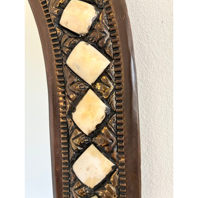 Vintage Moroccan Moorish Wall Mirror For Sale - Image 4 of 10