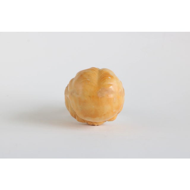 2020s Blonde Doll Head Lamp Finial on Brass Hardware For Sale - Image 5 of 7