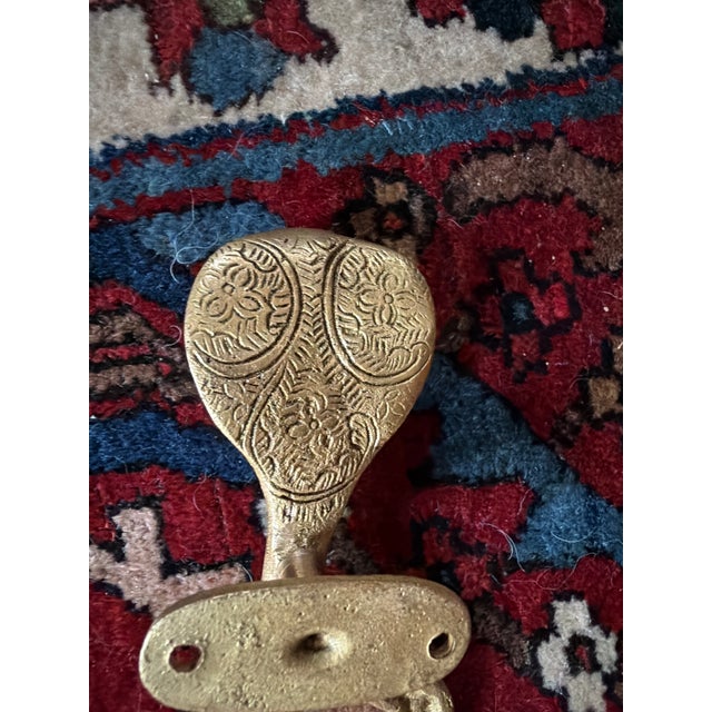 Hollywood Regency Gold Cobra Door Handles- A Pair For Sale - Image 4 of 6