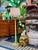 Faux Bamboo Coastal Palm Tree Floor Lamp With Metal Fronds For Sale - Image 12 of 12