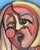 Mid-Century Modern Jose Bernal 1947 Abstract Oil Painting on Canvas "Opera Singer" For Sale - Image 3 of 6