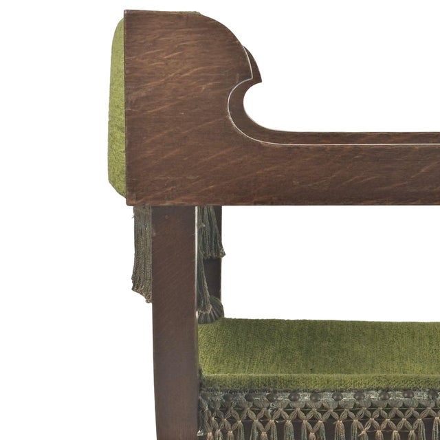 Spanish Wood Armchair, 1940s For Sale - Image 10 of 17
