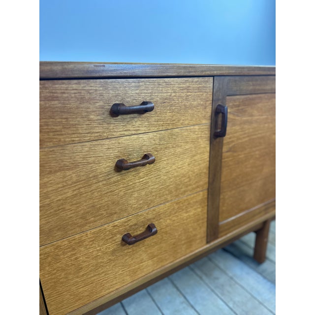 Mid-Century Modern Vintage Scandinavian Teak Sideboard, 1970s For Sale - Image 3 of 11