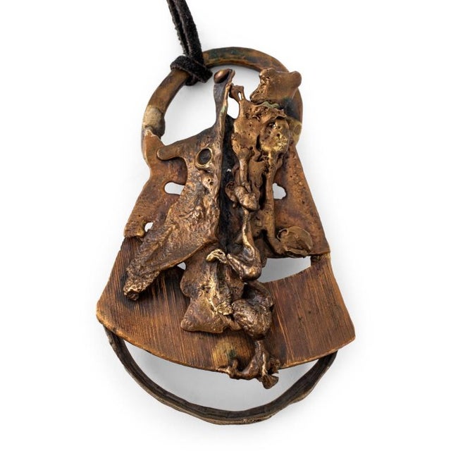 Brutalist Brutalist Studio Jewelry Necklace For Sale - Image 3 of 7