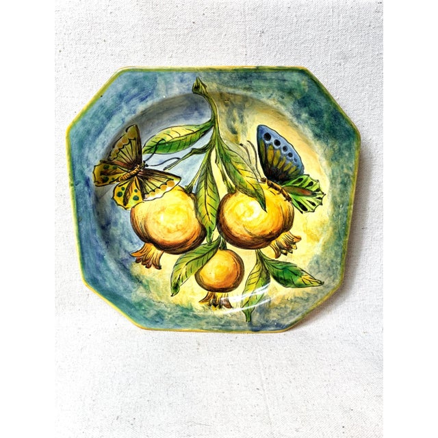 Vintage Santa Rosa Pottery Plate For Sale - Image 9 of 9