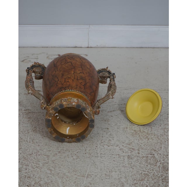 1990s Pair Chinese Style Lidded Decorative Urns For Sale - Image 15 of 15