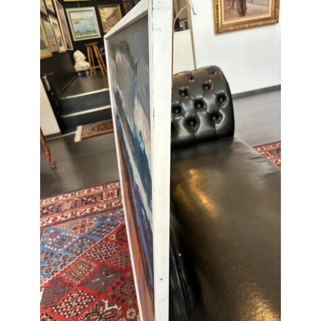 Jean Krillé, Landscape No. 90, Oil on Wood, 1985 For Sale - Image 6 of 10