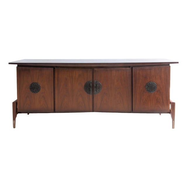 Mid-Century Walnut Sideboard from Helen Hobey Baker, USA, 1960s For Sale