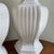Late 20th Century Pair of 14” White Ribbed Ceramic Ginger Jar Vases for Palm Beach Regency & Grandmillennial Decor Plus More! See Photos! For Sale - Image 5 of 8