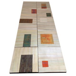 Abstract Metal Panels in Iridescent Paints, 1980s, Set of 10 For Sale