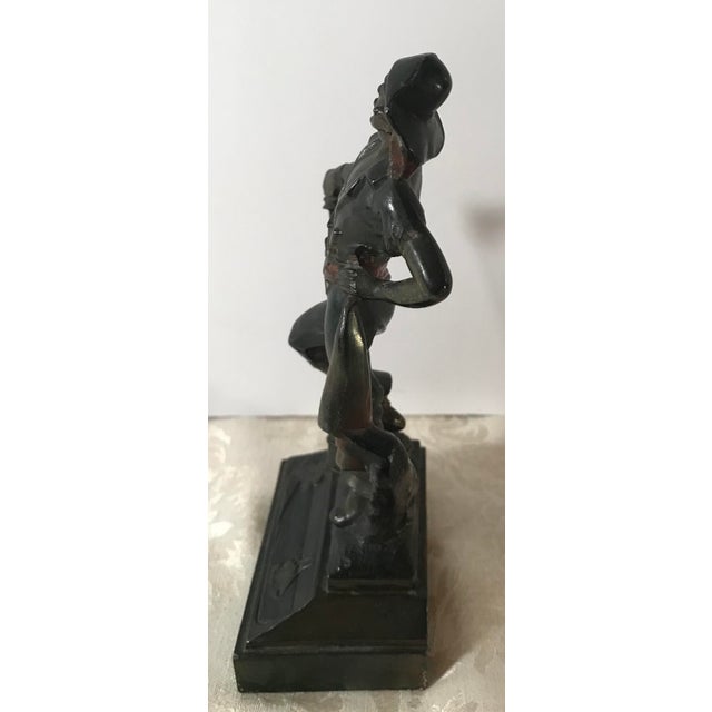 Paul Herzel Vintage Bronze Pirate Statue Chairish