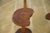 Vintage Brutalist Wooden Side Tables, 1960s, Set of 5, in Very Good conditions. Designed 1960 to 1969
