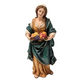 Nativity Fruit Seller With Tray For Sale