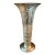Early 20th Century Art Deco Sterling Silver Filagree & Cut Glass Tall Vase For Sale