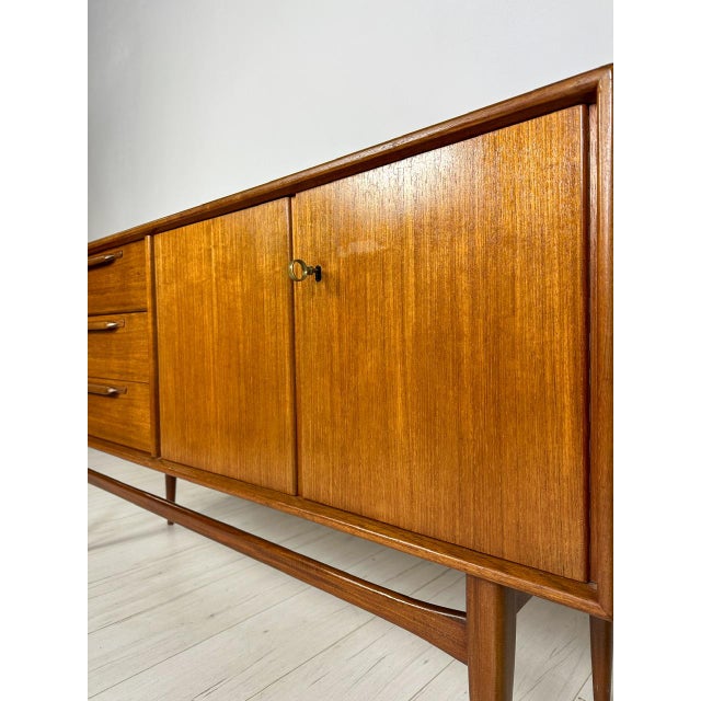 Wood Vintage Small Danish Teak Sideboard by Heinrich Riestenpatt for Rt Moebel, 1960s For Sale - Image 7 of 13