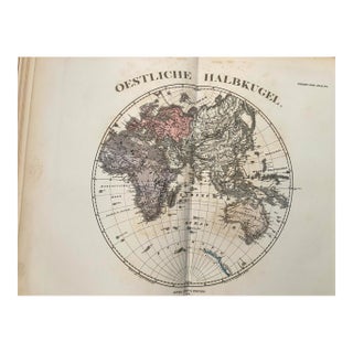 1878 Stieler Map of Eastern Hemisphere For Sale