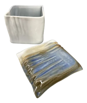 Filigree Lidded Porcelain Box by Johan Van Loon for Rosenthal, 1970s