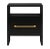Stunning in its simplicity, this clean-lined nightstand modern appeal and stylish functionality. One drawer and a shelf...