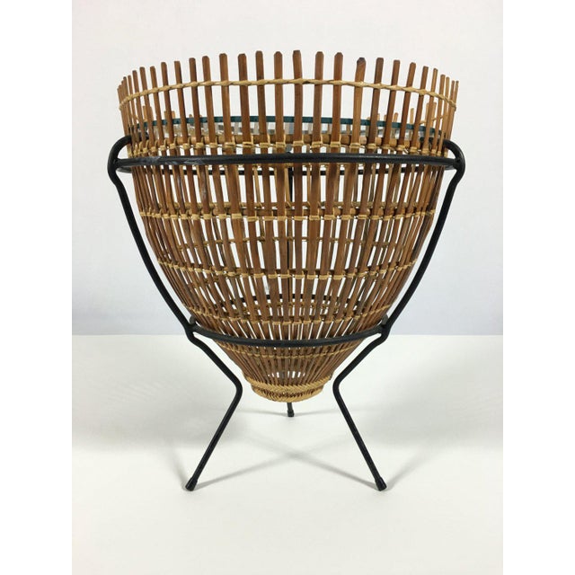 1950s Vintage Fish Trap Basket Table Chairish